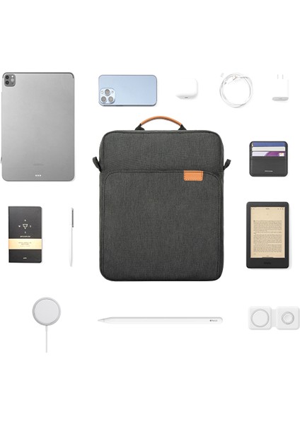 iPad Için 11 Inç Tablet Su Geçirmez Kol Omuz Çantası Darbeye Dayanıklı Çanta (Tek Saplı) - Mavi (Yurt Dışından)