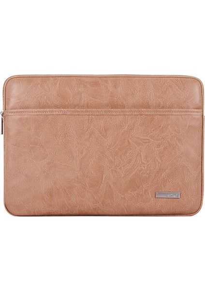 Canvasartısan L38-T06 11-Inch Laptop Çantası Pu Deri Dizüstü Bilgisayar Koruyucu Kılıf Ince Dizüstü Bilgisayar Kılıfı-Haki (Yurt Dışından)