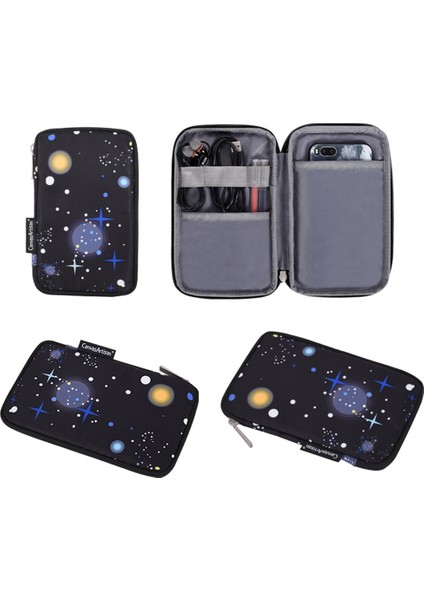 Canvasartısan H16-T0121 2 Adet/takım Yıldızlı Gökyüzü Desen Dizüstü Bilgisayar Çantası 15 Inç Ince Dizüstü Bilgisayar Kılıfı + Küçük Çanta (Yurt Dışından) indirimleri