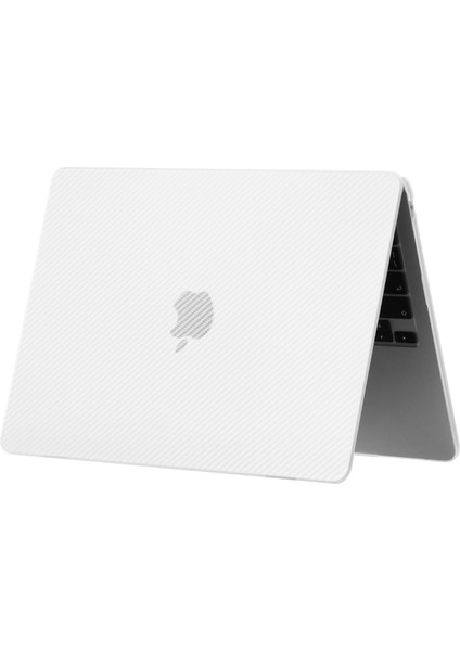 MacBook Air 15 INÇ(2023)M2 A2941/(2024)A3114 M3 Kılıf Karbon Fiber Doku Plastik Laptop Kapağı-Şeffaf (Yurt Dışından)