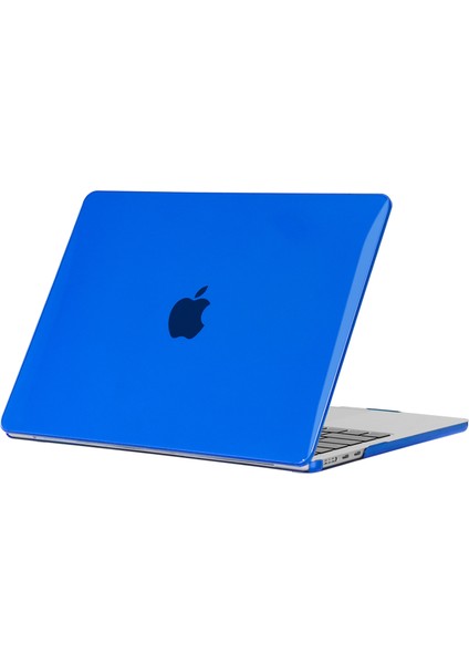 MacBook Air 13 INÇ(2022)A2681/(2024)A3113 M3 Sert Pc Laptop Kılıfı Çizilmez Dizüstü Bilgisayar Kılıfı Koruyucu Kapak-Koyu Mavi (Yurt Dışından)