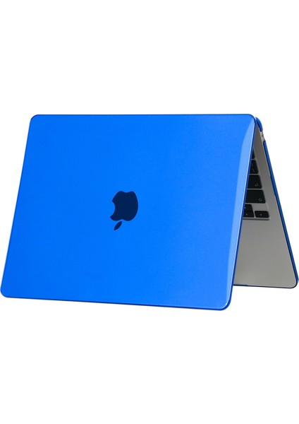 MacBook Air 13 INÇ(2022)A2681/(2024)A3113 M3 Sert Pc Laptop Kılıfı Çizilmez Dizüstü Bilgisayar Kılıfı Koruyucu Kapak-Koyu Mavi (Yurt Dışından)
