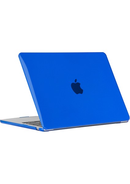 MacBook Air 13 INÇ(2022)A2681/(2024)A3113 M3 Sert Pc Laptop Kılıfı Çizilmez Dizüstü Bilgisayar Kılıfı Koruyucu Kapak-Koyu Mavi (Yurt Dışından)