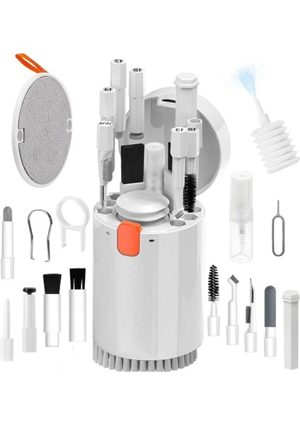 Buffer® 20 Parça Çok Fonksiyonlu Bilgisayar Temizleme Seti Klavye Cep Telefonu Kablosuz Kulaklık Temizleme Kalemi Toz Alma Multi Temizlik Kiti 20IN1
