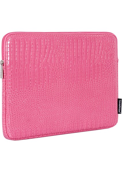 Canvasartısan L32-03 Timsah Doku Pu Deri Dizüstü Bilgisayar Kol Çantası Dizüstü Taşıma Çantası-Pembe/11 Inç Dizüstü Bilgisayar Için (Yurt Dışından)