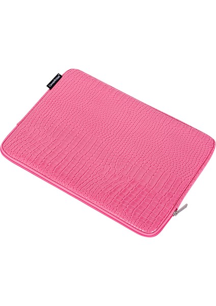 Canvasartısan L32-03 Timsah Doku Pu Deri Dizüstü Bilgisayar Kol Çantası Dizüstü Taşıma Çantası-Pembe/11 Inç Dizüstü Bilgisayar Için (Yurt Dışından)