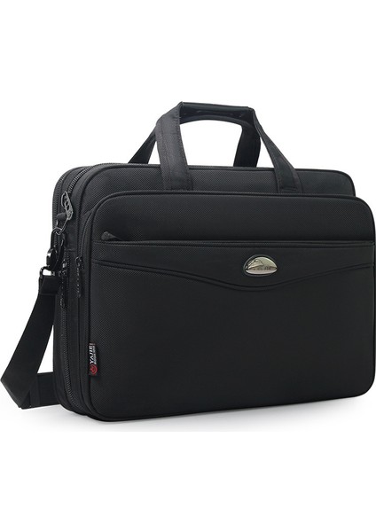 Yajıe 6404 Çok Fonksiyonlu 15.6 Inç Dizüstü Bilgisayarlar Iş Evrak Çantası Aşınmaya Dayanıklı Dizüstü Bilgisayar Tote Çanta Messenger Omuz Çantası (Yurt Dışından)