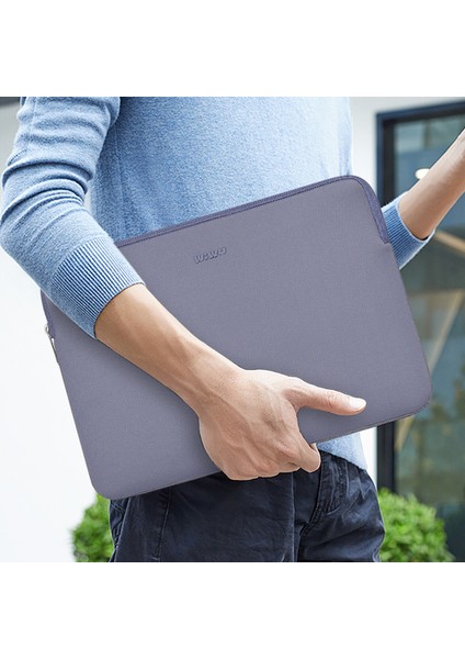 Wıwu Zero Sleeve 16-Inç Laptop Çantası Yumuşak Astarlı Taşınabilir Dizüstü Taşıma Kesesi-Mor (Yurt Dışından)