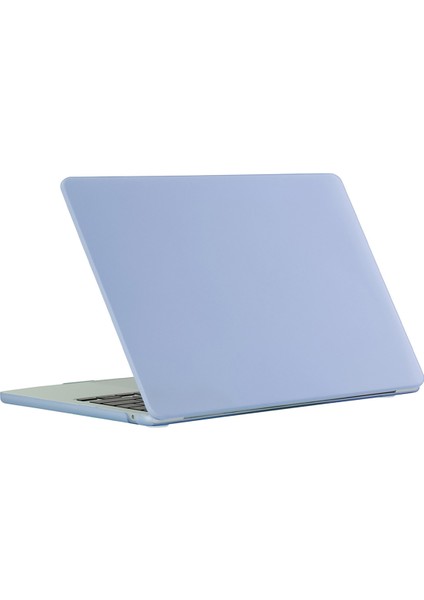 Macbook Air 15 INÇ(2023)M2 A2941/(2024)A3114 M3 Anti-Drop Dizüstü Bilgisayar Ince Kılıf-Mor/mavi Için Darbeye Dayanıklı Mat Kılıf (Yurt Dışından)