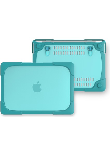 MacBook Pro 13 Inç Için Iki Parçalı Plastik + Tpu Koruyucu Dizüstü Bilgisayar Kılıfı Dokunmatik Çubuklu/dokunmatik Çubuksuz (2020-2016)A1706 A1989 A2159 A1708-BEBEK Mavisi (Yurt Dışından)