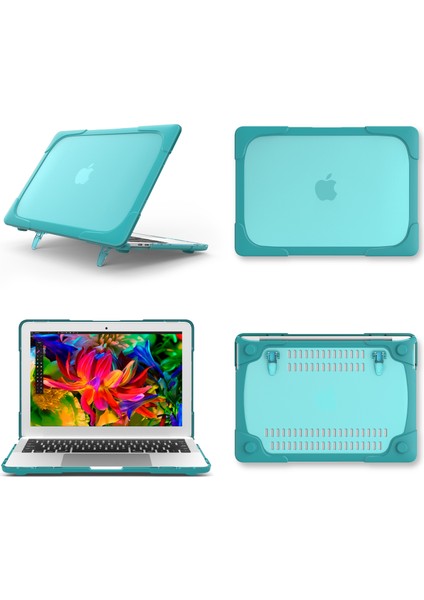 MacBook Pro 13 Inç Için Iki Parçalı Plastik + Tpu Koruyucu Dizüstü Bilgisayar Kılıfı Dokunmatik Çubuklu/dokunmatik Çubuksuz (2020-2016)A1706 A1989 A2159 A1708-BEBEK Mavisi (Yurt Dışından)