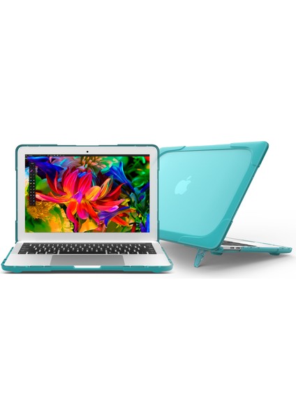 MacBook Pro 13 Inç Için Iki Parçalı Plastik + Tpu Koruyucu Dizüstü Bilgisayar Kılıfı Dokunmatik Çubuklu/dokunmatik Çubuksuz (2020-2016)A1706 A1989 A2159 A1708-BEBEK Mavisi (Yurt Dışından)