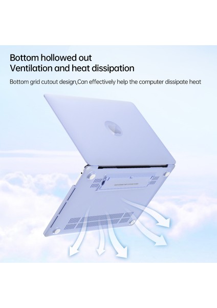 MacBook Air 13 INÇ(2013-2017)A1466/(2010-2012)A1369 Laptop Çantası Isı Dağılımı Kickstand Pc Kapağı-Yeşil (Yurt Dışından)