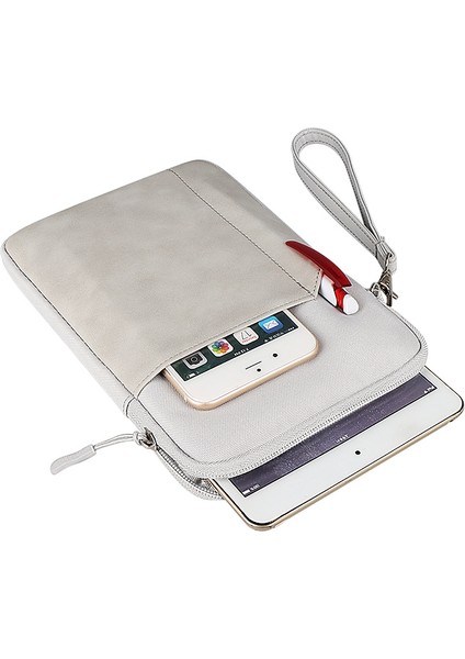 ND00S Darbeye Dayanıklı Çanta Kol Kılıfı iPad Mini 7.9-8 Inç Tablet Için Kalem Cebi Ile-Koyu Gri (Yurt Dışından) indirimleri