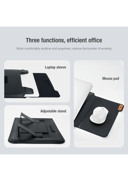Nıllkın 16.1-Inç Dizüstü Bilgisayar Için Braket ve Mouse Pad Fonksiyonlu Çok Fonksiyonlu Laptop Çanta Kılıfı-Gri (Yurt Dışından) modelleri