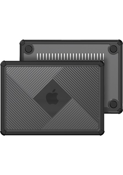 Dux Ducıs Lcgh Serisi MacBook Pro 14 INÇ(2021)/(2023)KILIF Kapak Tpu+Pc Dizüstü Bilgisayar Koruyucu-Siyah (Yurt Dışından)