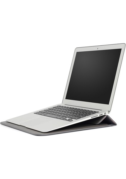 Apple MacBook 12 Inç/air 11,6 Inç Gri Için Zarf Stili Deri Kılıf Kılıf (Yurt Dışından)