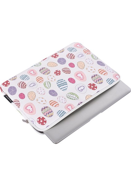 Canvasartısan G52-T0111 Sevimli Paskalya Tavşanı ve Yumurta Desen 11 Inç Dizüstü Bilgisayar Pu Koruyucu Kol Fermuarlı Çanta + Küçük Çanta Seti (Yurt Dışından) fırsatları