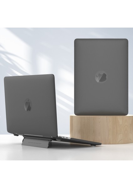 MacBook Air 13 INÇ(2022)A2681 M2/(2024)A3113 M3 Isı Dağıtımı Sert Pc Dizüstü Bilgisayar Kılıfı, Kickstand-Siyah Için Darbeye Dayanıklı Kapak (Yurt Dışından)