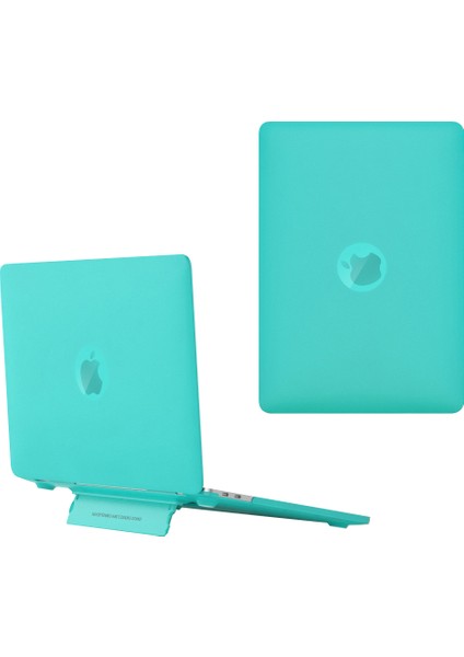 MacBook Air 13 INÇ(2018)A1932/(2020)/(2021)A2179 A2337 Dizüstü Bilgisayar Koruyucu Kılıf Isı Dağılımı Kickstand Kapak-Yeşil (Yurt Dışından)