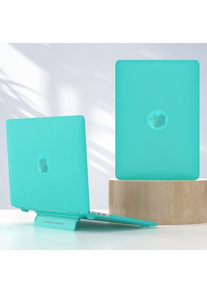 MacBook Air 13 INÇ(2018)A1932/(2020)/(2021)A2179 A2337 Dizüstü Bilgisayar Koruyucu Kılıf Isı Dağılımı Kickstand Kapak-Yeşil (Yurt Dışından)
