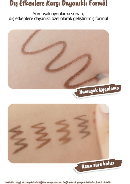 Suya Dayanıklı Kolay Kullanım Sunan Göz Kalemi PERIPERA Speedy Pencil Liner (2 Neutral Brown) indirimleri