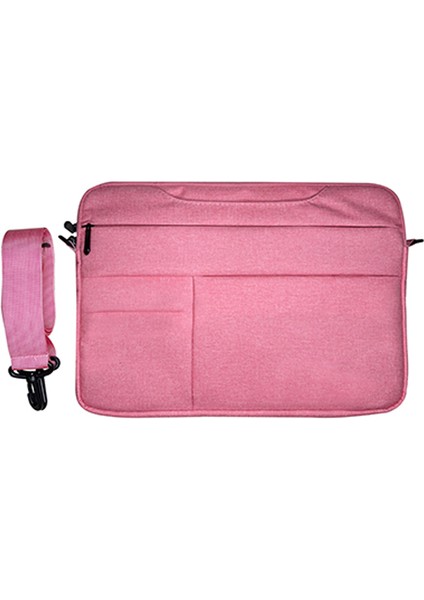 Xıngtu Serisi 15.6 Inç Dizüstü Bilgisayar Omuz Çantası Çanta Oxford Kumaş + Polyester Dizüstü Depolama Kol-Pembe (Yurt Dışından)