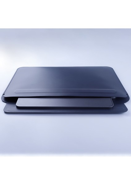 16 Inç Dizüstü Bilgisayar Saklama Çantası Çok Fonksiyonlu Büyük Pu Deri Mouse Pad Dizüstü Bilgisayar Kol Kılıfı-Gri (Yurt Dışından) fiyatları