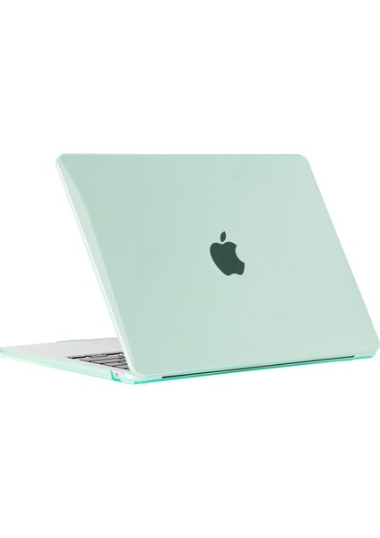 Macbook Air 15 INÇ(2023)M2 A2941/(2024)A3114 M3 Laptop Çantası Şeffaf Sert Pc Koruyucu Kapak-Yeşil (Yurt Dışından)