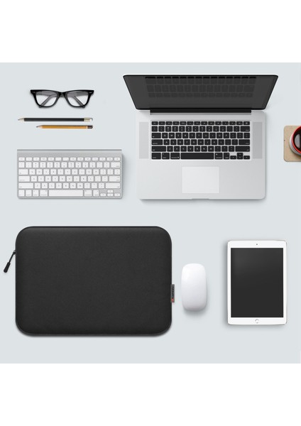 Retina Ekranlı MacBook 12 Inç (2015)/MACBOOK Air 13 Inç Çizilmez Taşıma Çantası Koruyucu Kol Çantası (34 x 25 Cm, 12,5-13,5 Inç) - Siyah (Yurt Dışından) fiyatları