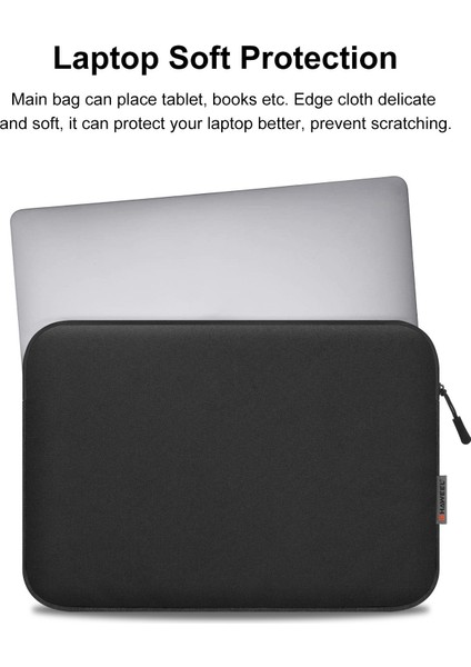 Retina Ekranlı MacBook 12 Inç (2015)/MACBOOK Air 13 Inç Çizilmez Taşıma Çantası Koruyucu Kol Çantası (34 x 25 Cm, 12,5-13,5 Inç) - Siyah (Yurt Dışından) fırsatları