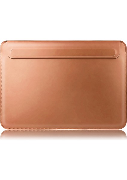 Dizüstü Bilgisayar Kol Çantası 15.4 Inç Saklama Çantası Taşınabilir Dizüstü Tablet Pc Koruyucu Zarf Kılıfı-Kahverengi (Yurt Dışından)