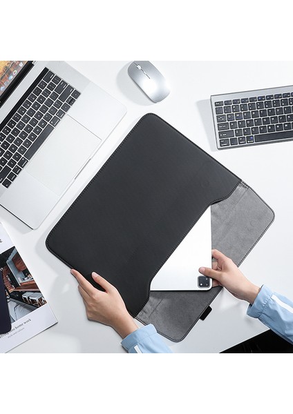 Mark Ryden MR67 Ince Pu 13.3-Inç Ultrabook Için Taşıma Çantası Taşınabilir Kılıf-Açık Gri (Yurt Dışından)