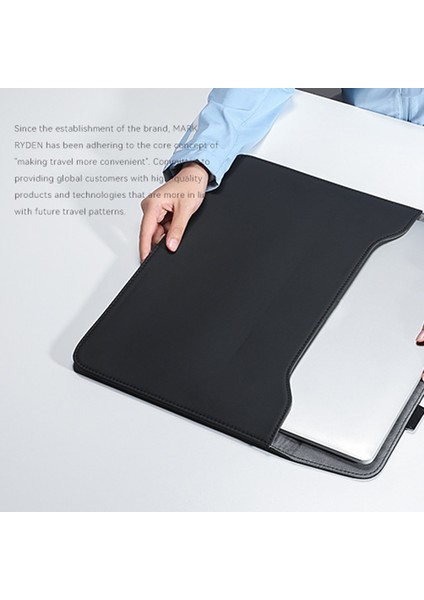 Mark Ryden MR67 Ince Pu 13.3-Inç Ultrabook Için Taşıma Çantası Taşınabilir Kılıf-Açık Gri (Yurt Dışından)
