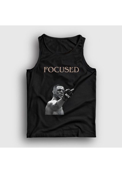 Unisex Siyah Focused Nate Diaz Mma Ufc Atlet