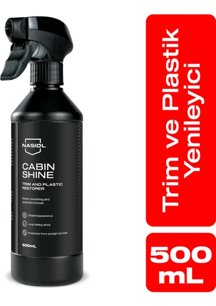 Cabinshine Trim ve Plastik Korucuyu/Yenileyici-500ml-Plastik Yüzey,Torpido Parlatıcı Bakımı