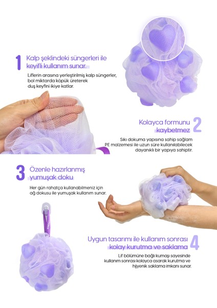 Yumuşak Banyo Lifi KUNDAL Soft Buble Sponge fiyatları