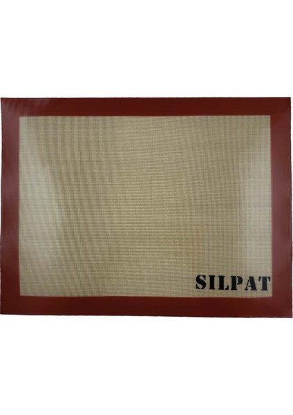Profesyonel Yanmaz Yapışmaz Yıkanabilir Kırmızı Silikon Pişirme Matı - - 30cmx40cm