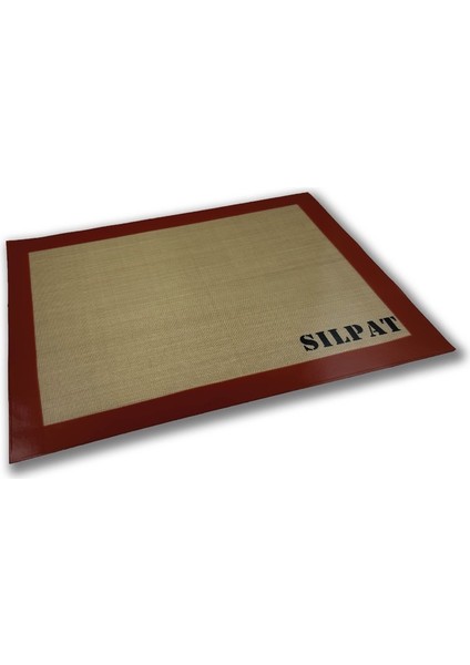 Profesyonel Yanmaz Yapışmaz Yıkanabilir Kırmızı Silikon Pişirme Matı - - 30cmx40cm fiyatları
