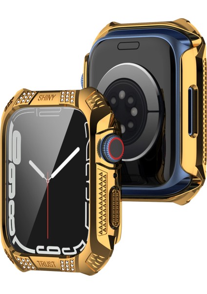 Apple Watch Serisi 9/8/7 45MM Için Temperli Film Kılıfı (Yurt Dışından)