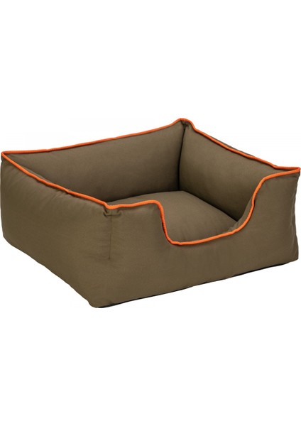Alpha Kedi ve Köpek Yatağı Haki w Turuncu Biye S 60x fiyatları