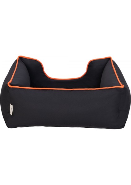 Alpha Kedi ve Köpek Yatağı Siyah w Turuncu Biye S 60 modelleri