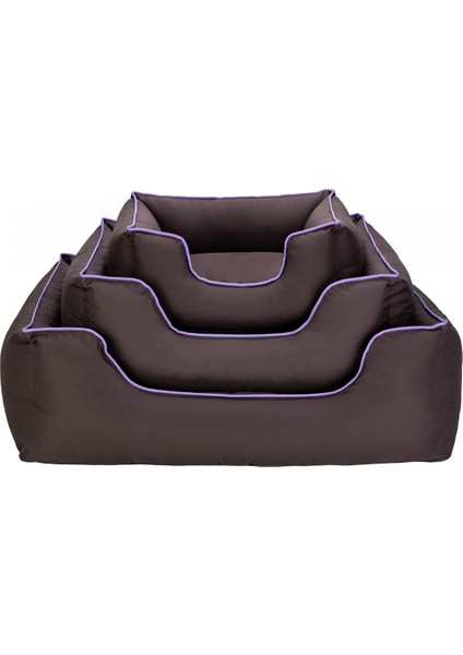 Alpha Köpek Yatağı Kahverengi w Mor Biye L 105x85cm fırsatları