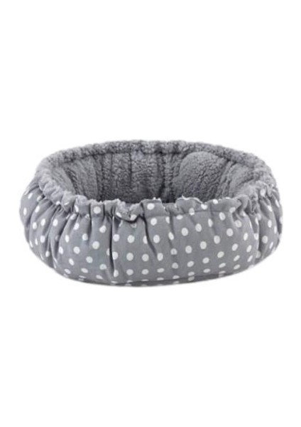 Sunflower Kedi ve Köpek Yatağı Çift Taraflı Gri Dot/P