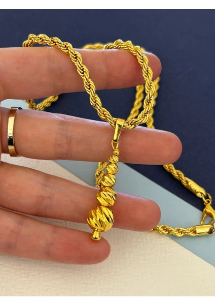 22 Ayar Altın Kaplama Orta Boy Dorikalı Kolye Ucu