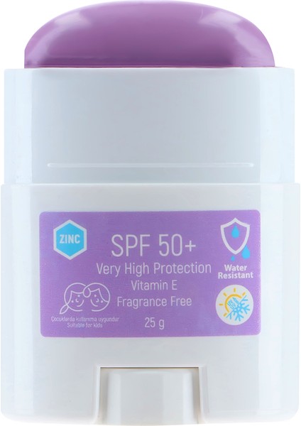 Stıck Renkli Güneş Koruyucu Mor GKF50+ 25G / Colored Sun Block Stıck Purple Spf 50+