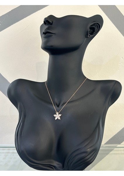 Rose Renk Lotus 925 Gümüş Kolye