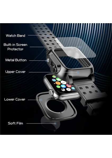 Apple Watch Serisi Için Se 2&6&se&5&4 44MM (Yurt Dışından)