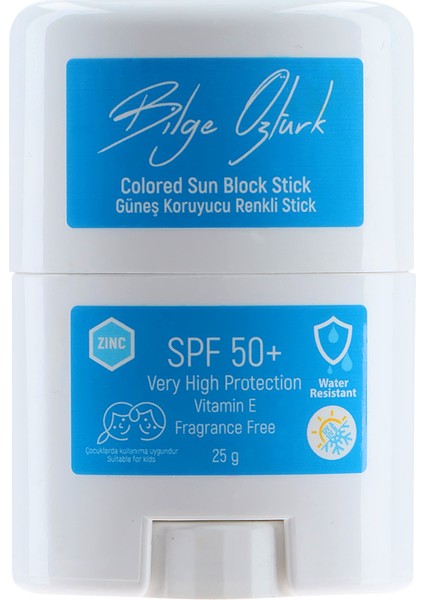 Stıck Renkli Güneş Koruyucu Mavi GKF50+ 25G / Colored Sun Block Stıck Blue SPF50+