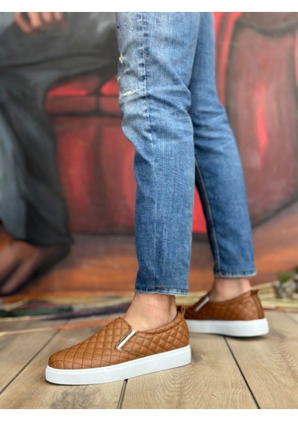 BA0353 Bağcıksız Kapitone Taba Günlük Erkek Ayakkabı fiyatları